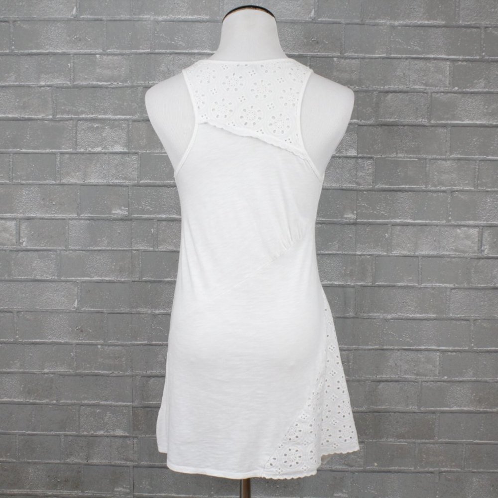 Anthro Leifnotes Asymmetrical White Tank Top - Picture 5 of 12